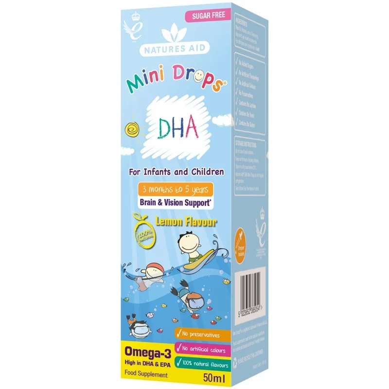 قطره امگا با DHA نيچرزايد natures aid DHA